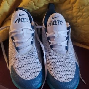NIKE Air 7c kids size 1 white and aqua